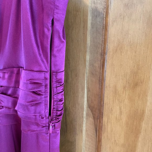 Boden Magenta Silk Dress - UK18/US 14 - Picture 6 of 9